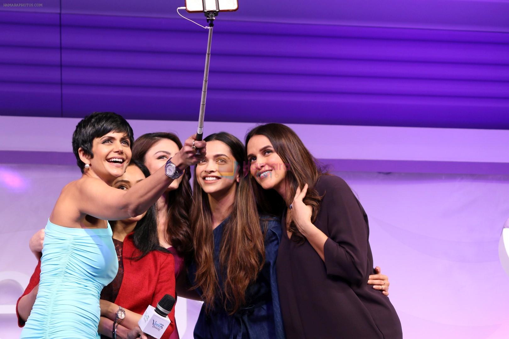 Deepika Padukone, Soha Ali Khan, Neha Dhupia At Launch Of Gillette Venus Breeze on 23rd Feb 2017