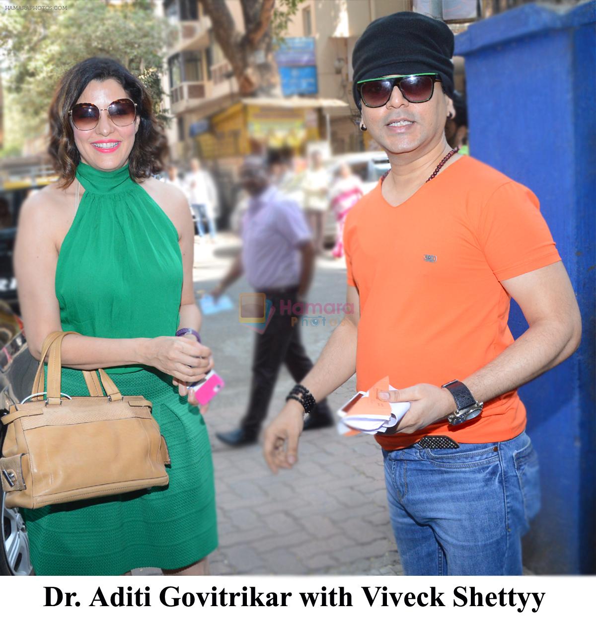 Aditi Govitrikar with Viveck Shettyy on FM Rainbow 107.1