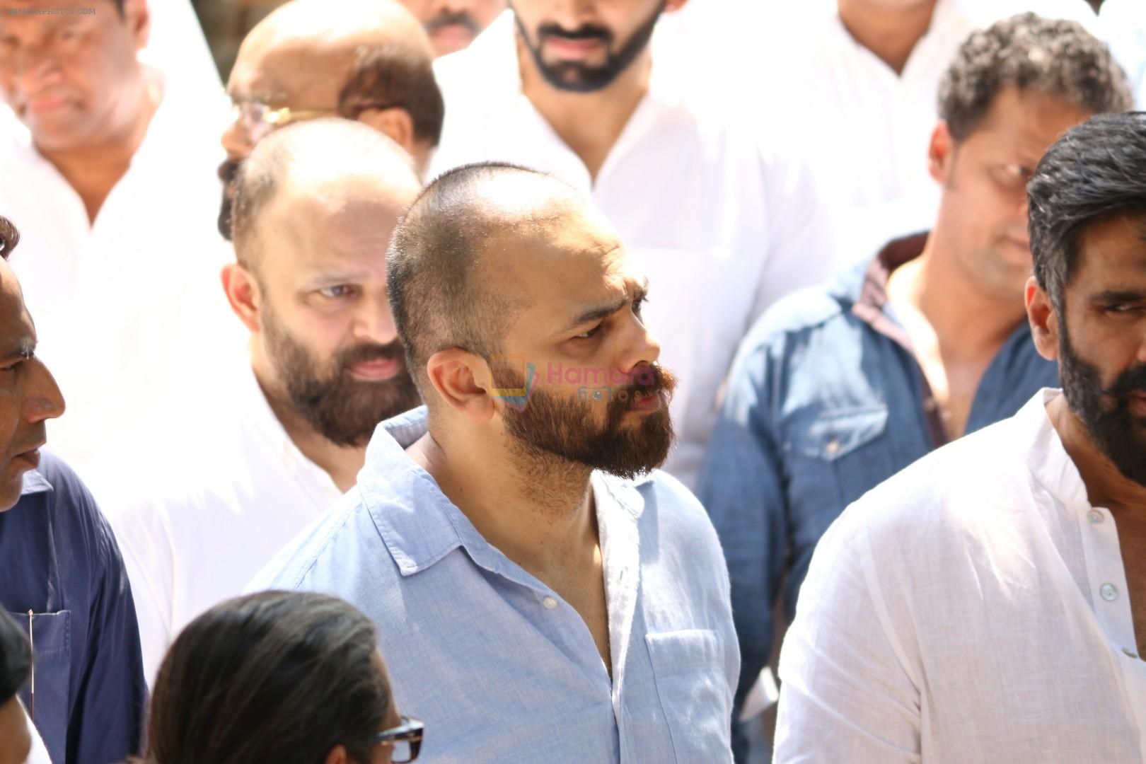 Rohit Shetty at the Furneral Of Sunil Shetty's Father Veerappa T Shetty on 2nd March 2017