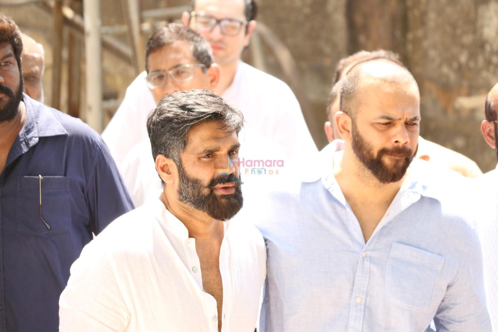 Rohit Shetty at the Furneral Of Sunil Shetty's Father Veerappa T Shetty on 2nd March 2017