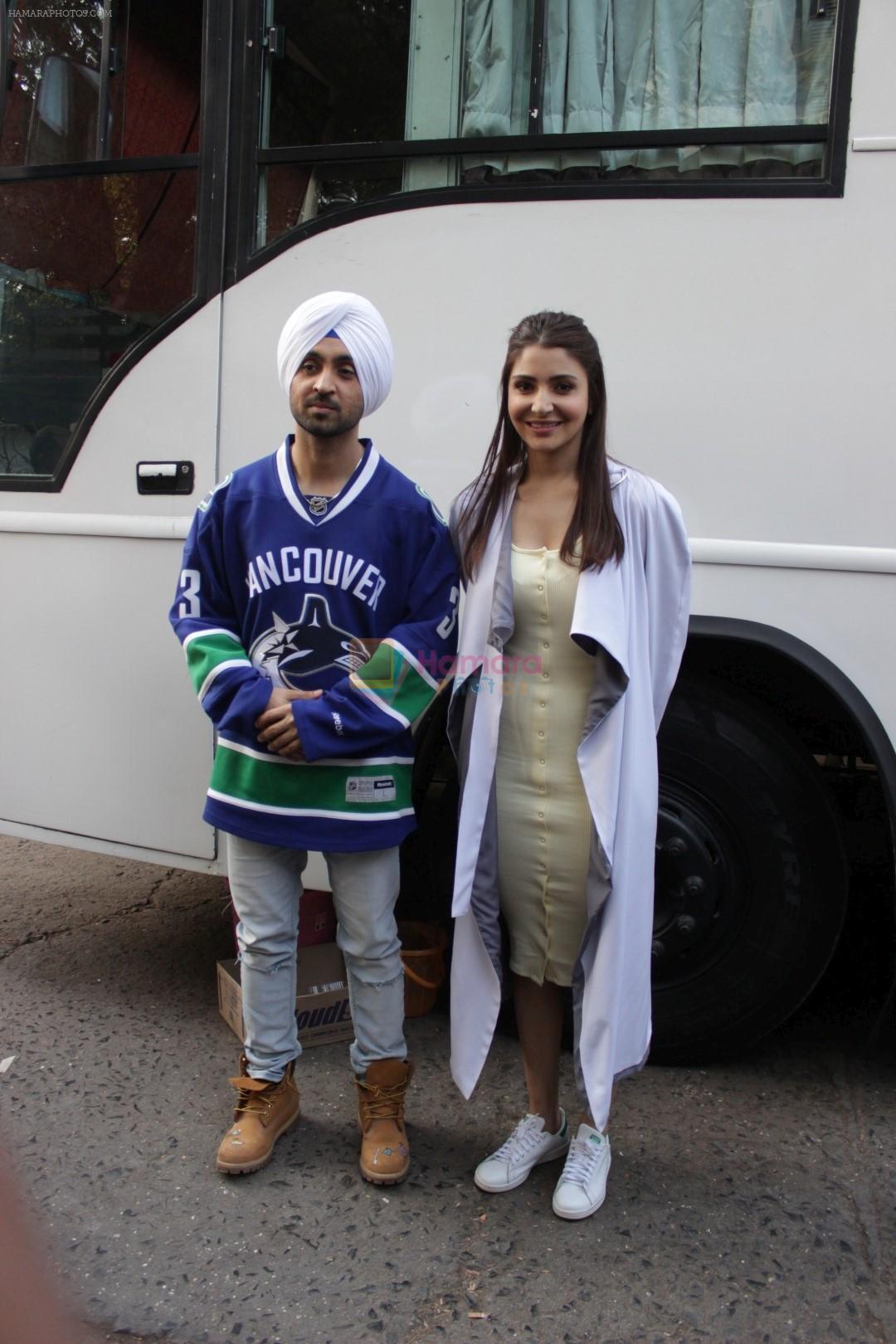 Anushka Sharma & Diljit Dosanjh at the Promotion of Film Phillauri on 6th March 2017