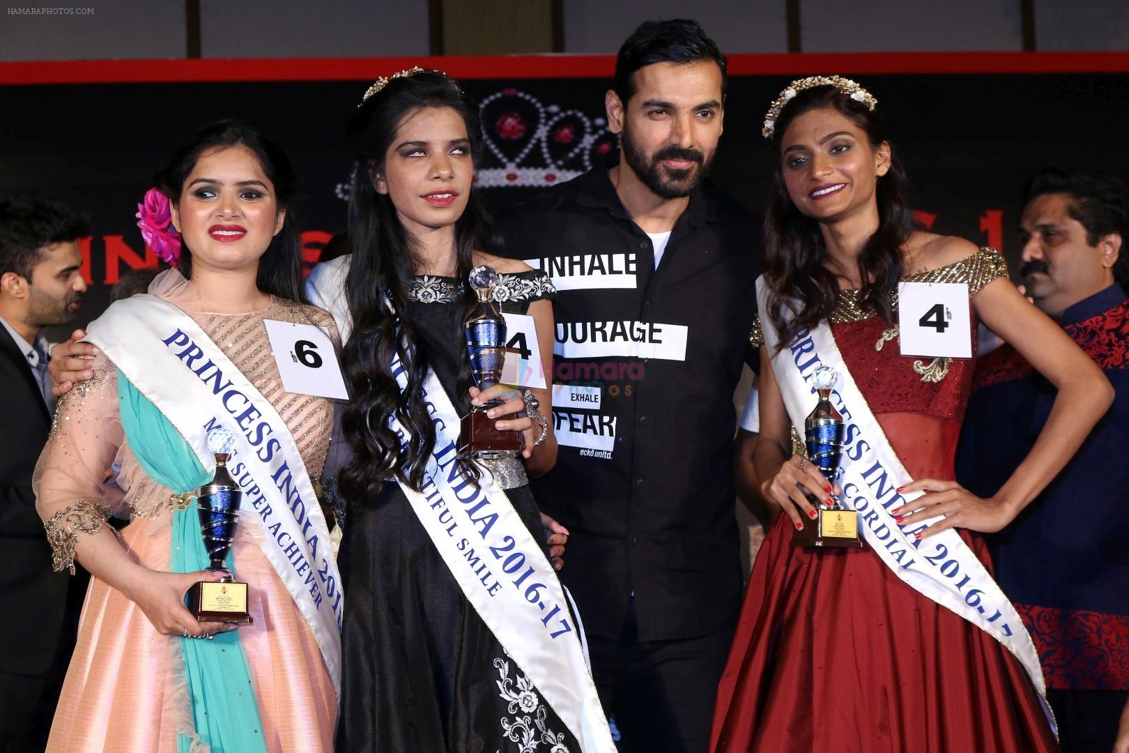 John Abraham attends Princess India 2016-17 on 8th March 2017