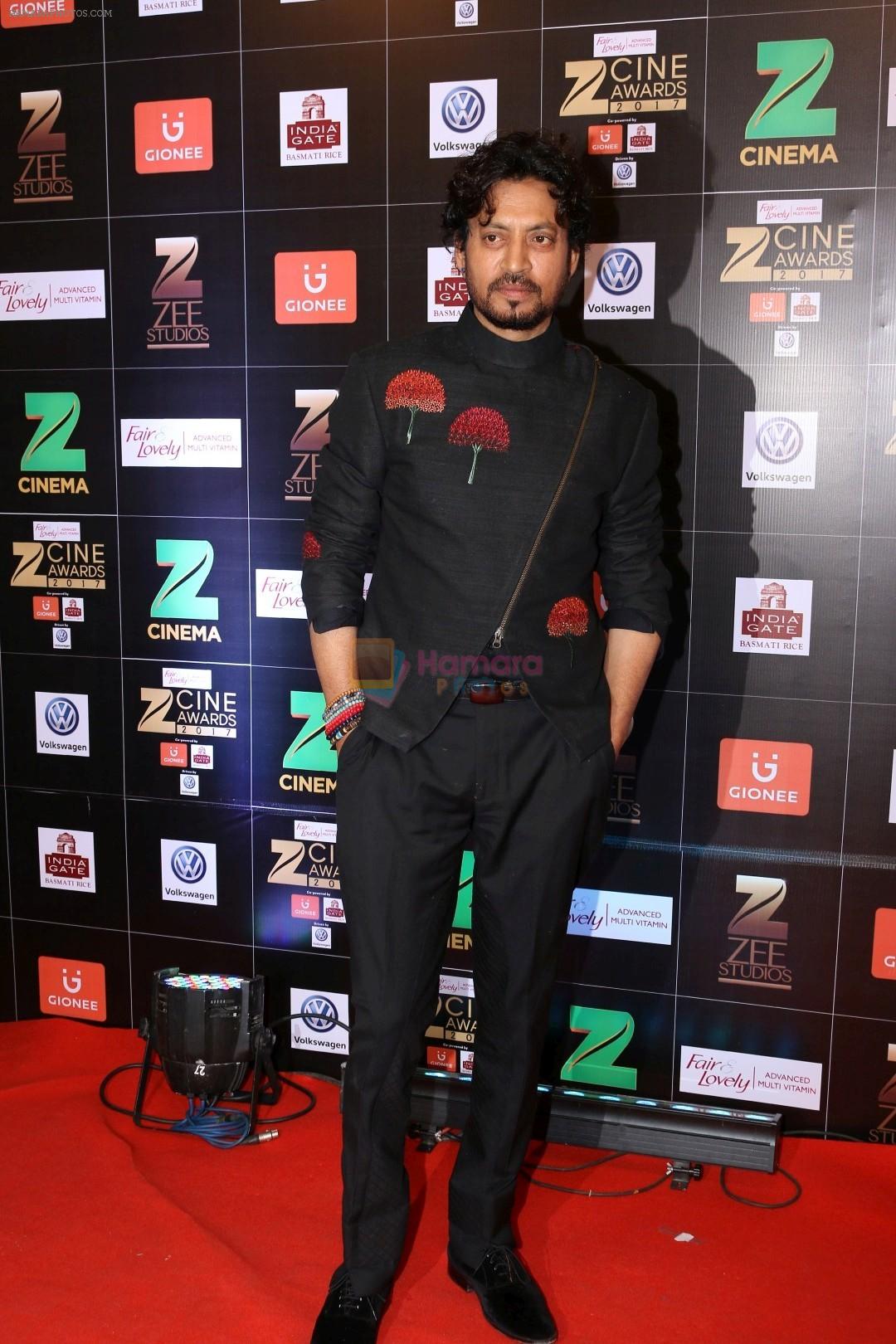 Irrfan Khan at Red Carpet Of Zee Cine Awards 2017 on 12th March 2017