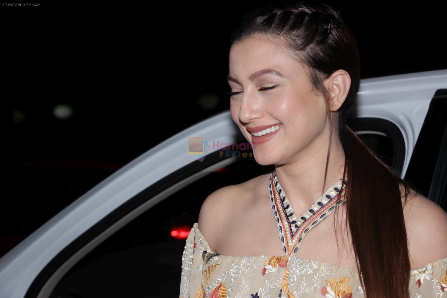 Gauhar Khan at the Success Party of Badrinath Ki Dulhania hosted by Varun on 16th March 2017