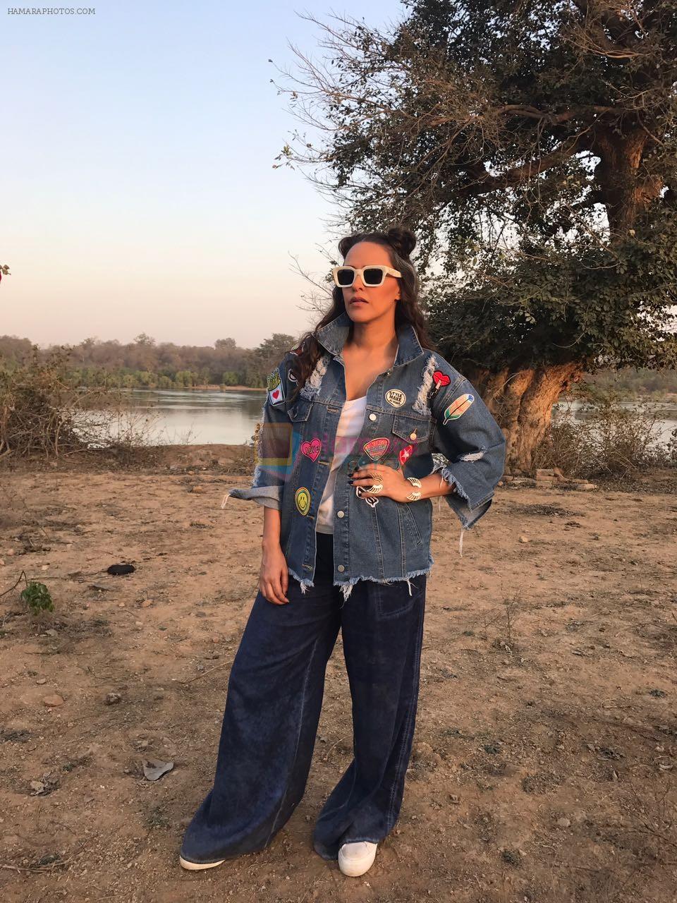 Neha Dhupia on the sets of Roadies on 22nd March 2017