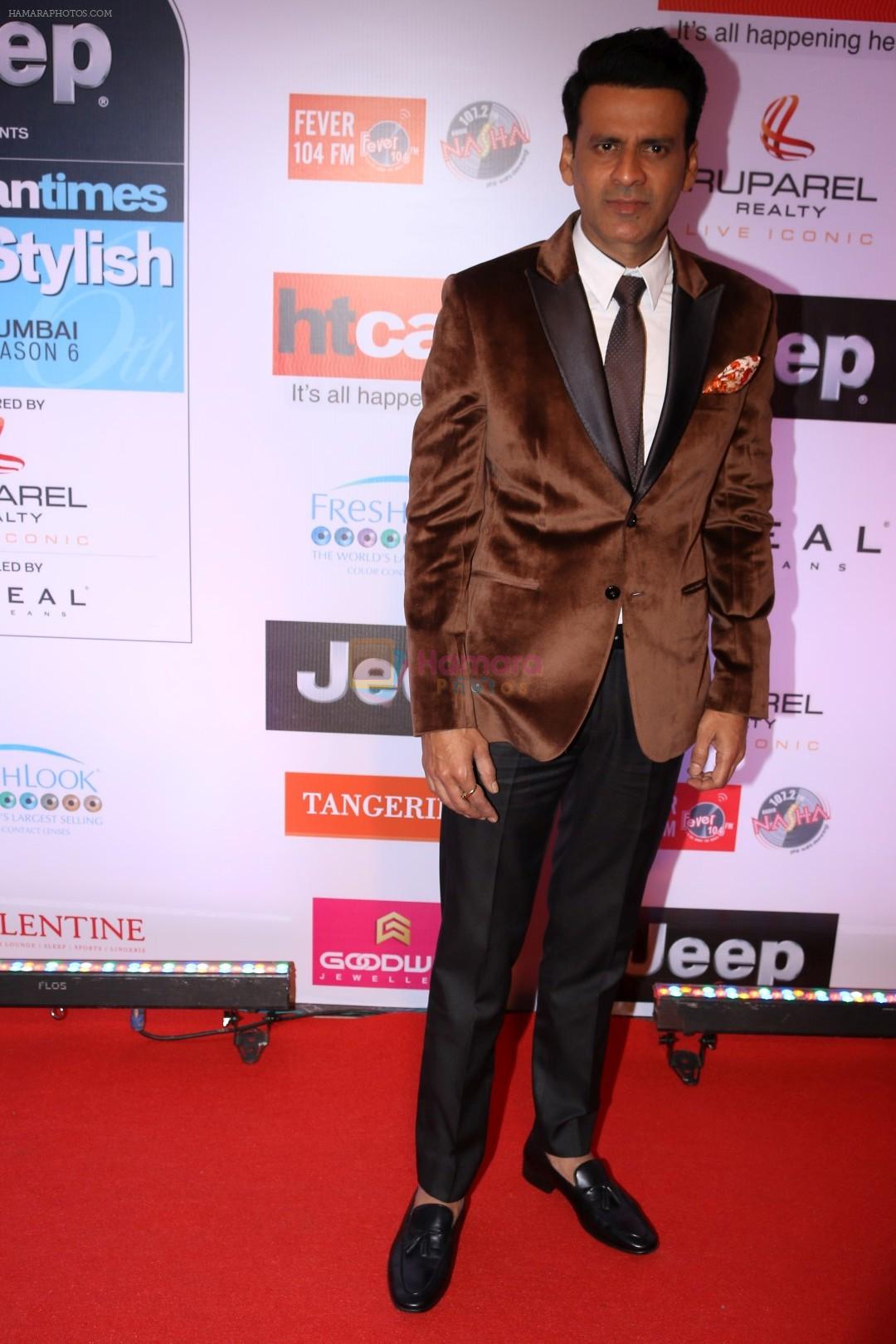 Manoj Bajpai at the Red Carpet Of Most Stylish Awards 2017 on 24th March 2017