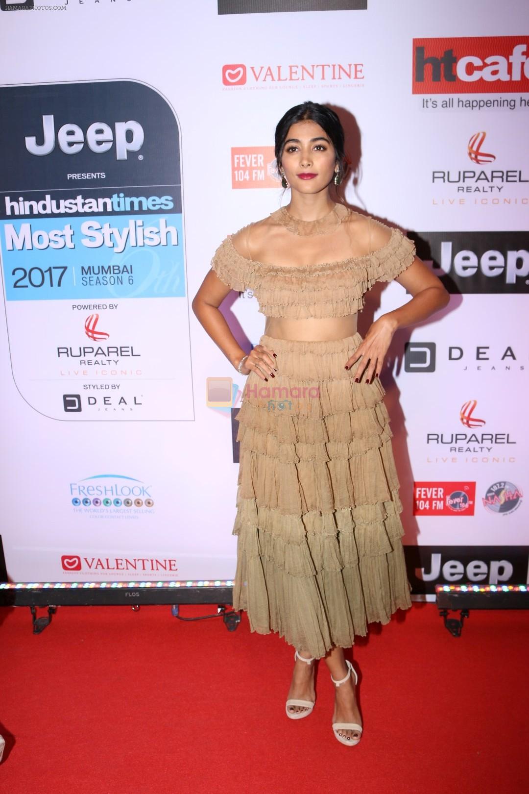 Pooja Hegde at the Red Carpet Of Most Stylish Awards 2017 on 24th March 2017