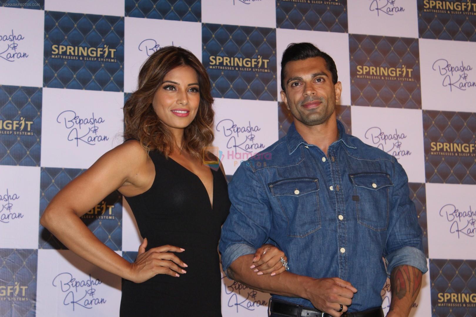Bipasha Basu & Karan Singh Grover at the Launch Of Springfit Mattress Autograph Collection on 25th March 2017
