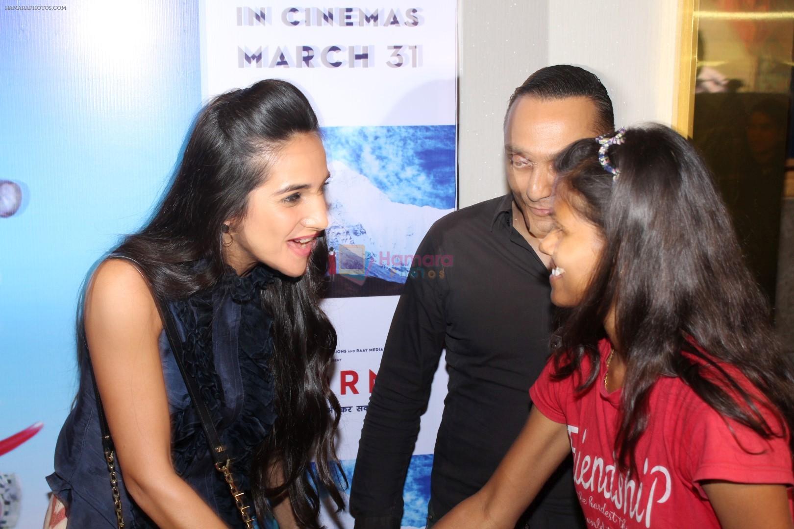 Elli Avram, Rahul Bose at The Red Carpet Of The Special Screening Of Poorna on 27th March 2017