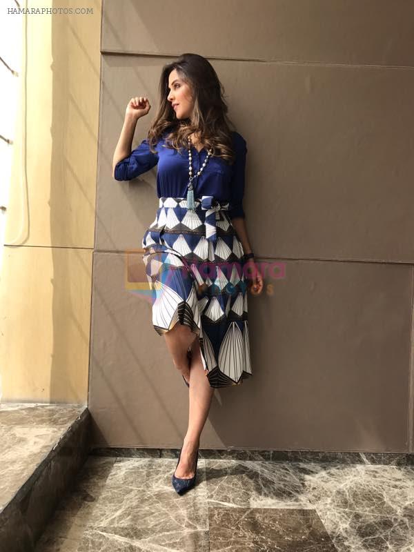 Neha Dhupia In marks and spencer and curio cottage styled by sohaya for miss india  mentoring in New Delhi