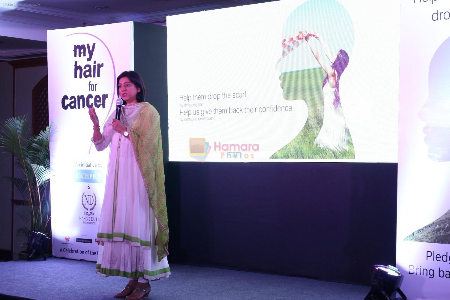 Priya Dutt at the Finale Of Nargis Dutt Foundation Social Cause Campain-My Hair For Cancer on 18th April 2017