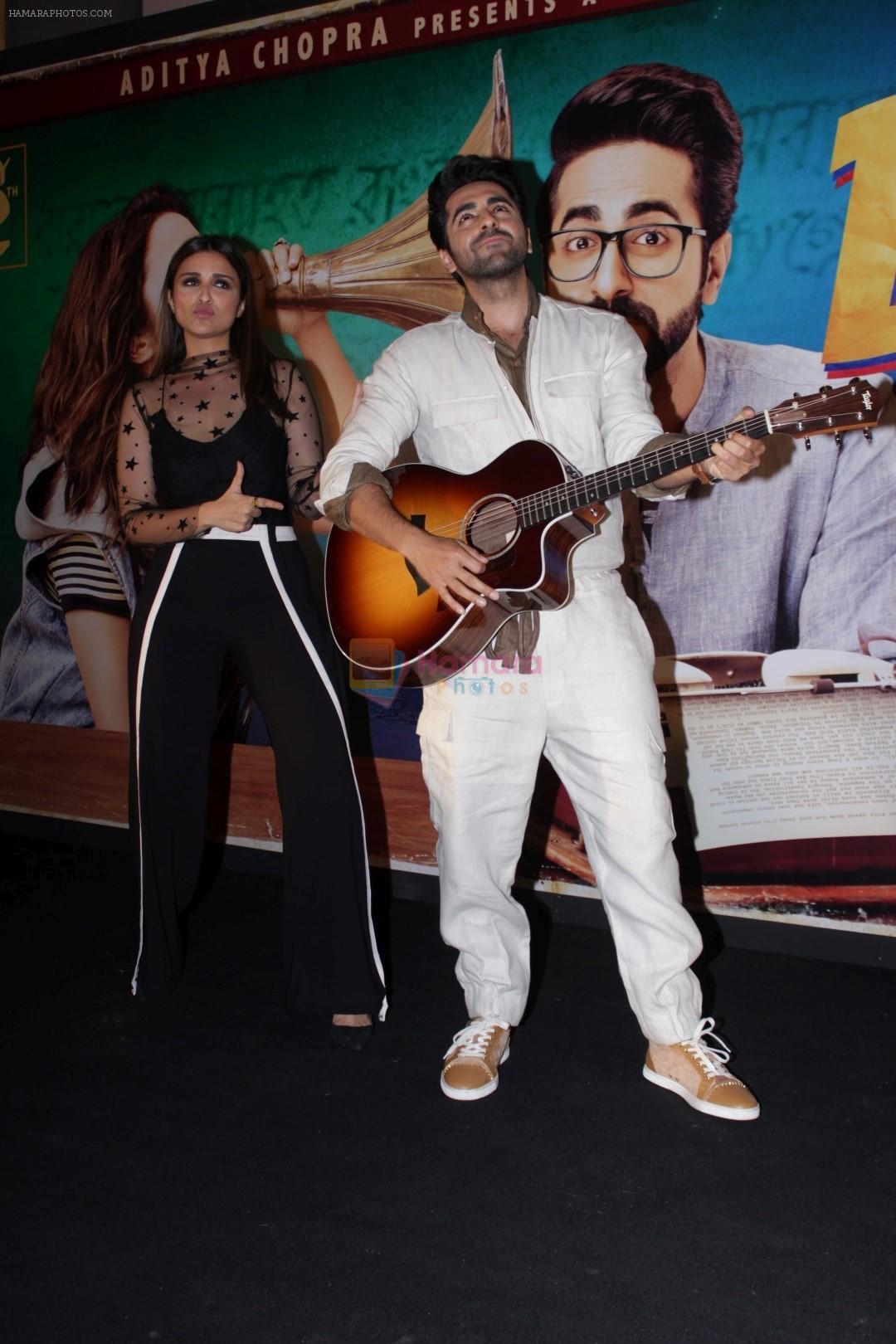 Parineeti Chopra, Ayushmann Khurrana at the Song Launch Of Film Meri Pyaari Bindu on 18th April 2017