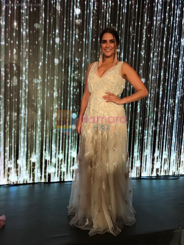 Neha Dhupia In ranna gill and curio cottage jewelry for the fbb miss india north zone finale