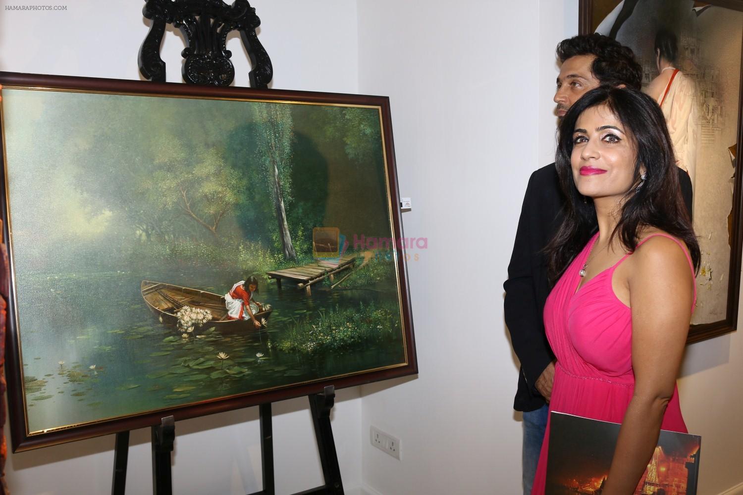 Shibani Kashyap at An Art Exhibition on 1st May 2017
