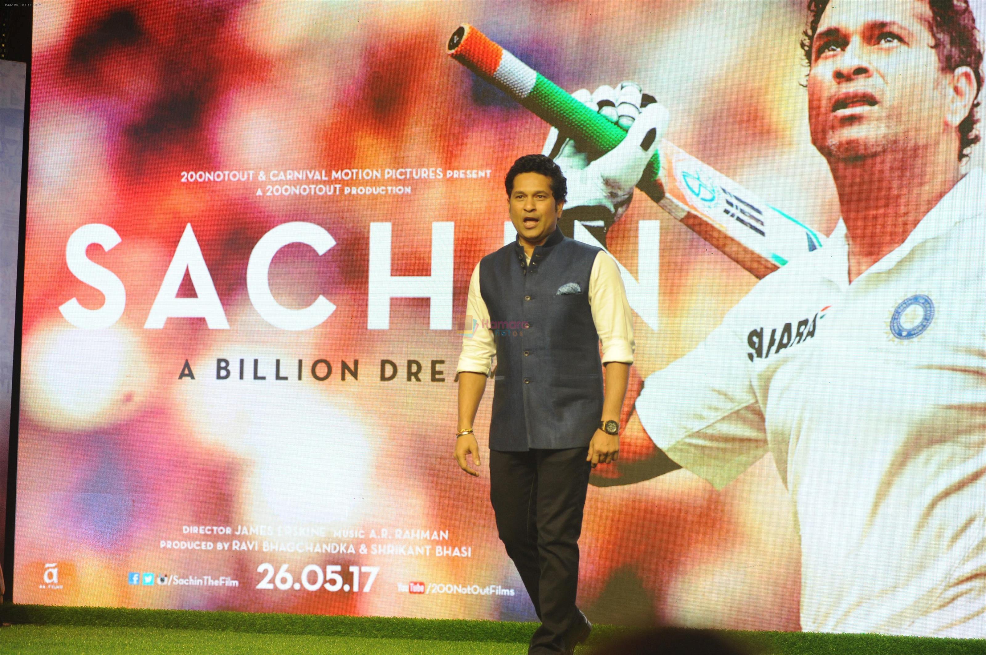 Sachin Tendulkar at the Song launch of Sachin Tendulkar's biographical Film Sachin A Billion Dreams on 10th May 2017
