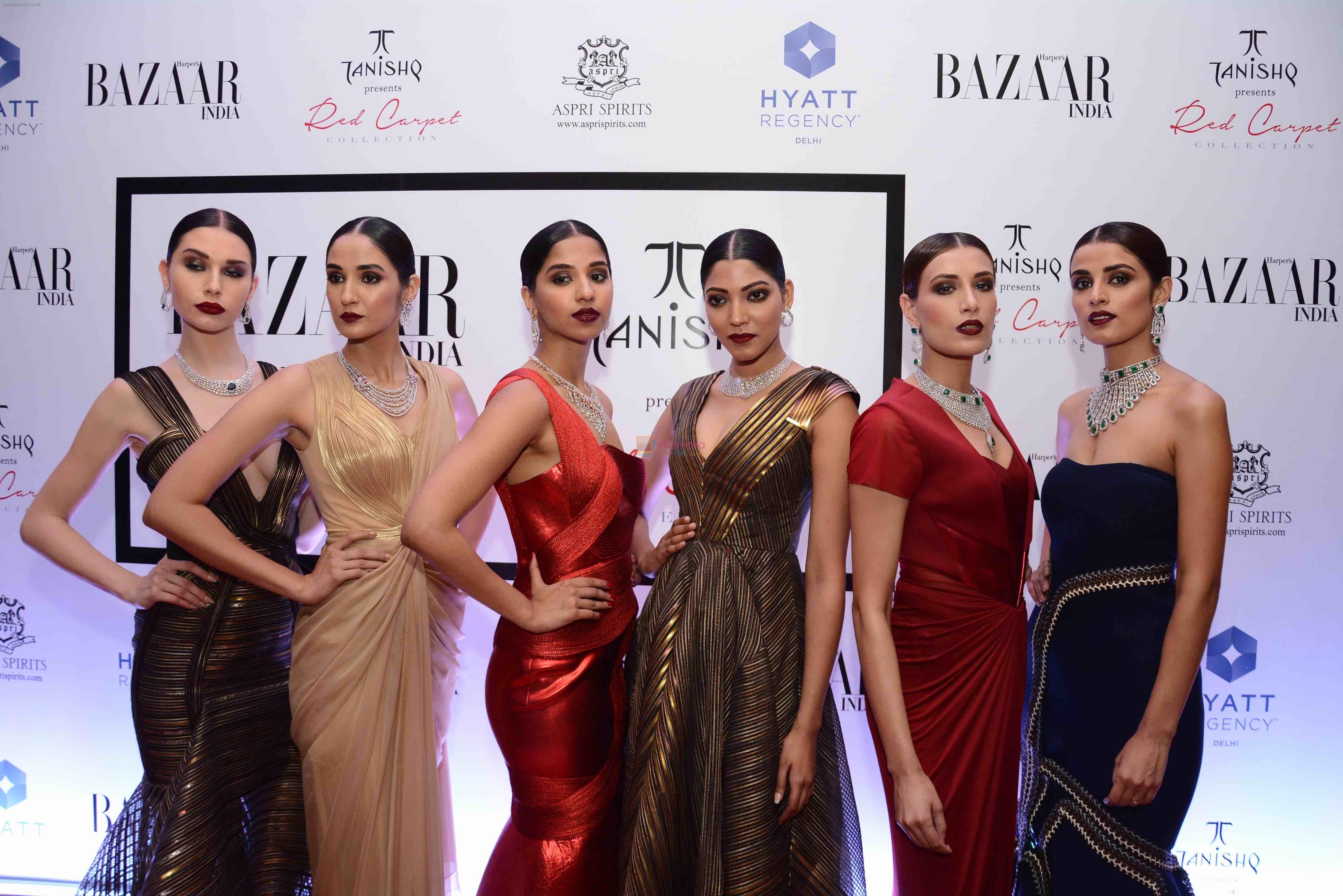 Models showcasing the Red Carpet Collection by Tanishq