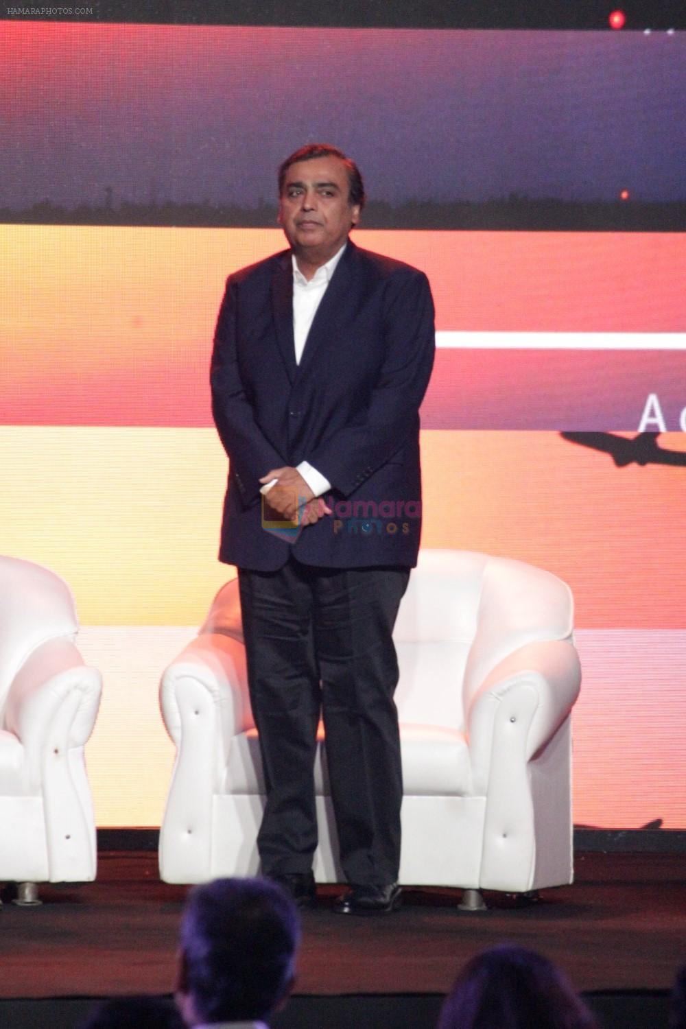 Mukesh Ambani at the Launch Of Pictorial Biography Of Praful Patel on 15th May 2017