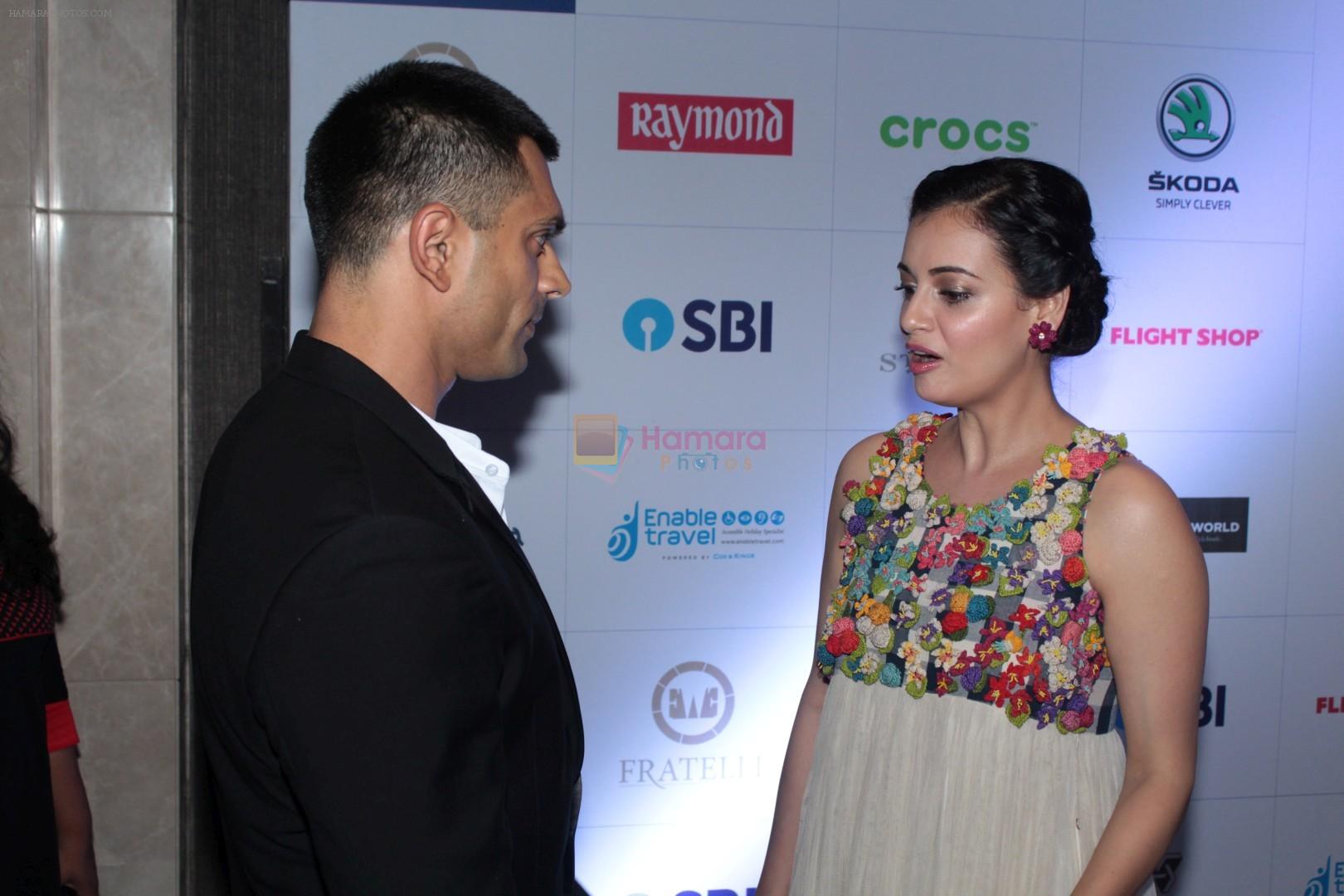 Karan Singh Grover, Dia Mirza at the Red Carpet Of 6th Lonely Planet Magazine India Travel Awards on 25th May 2017