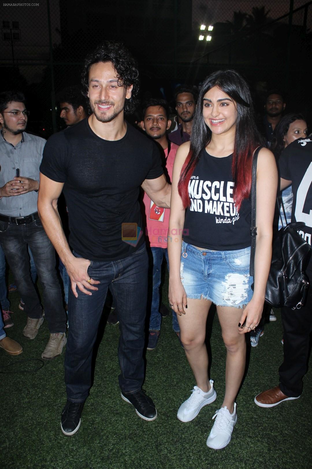 Tiger Shroff, Adah Sharma at the Launch Of The Second Edition Of Super Soccer Tournament on 28th May 2017