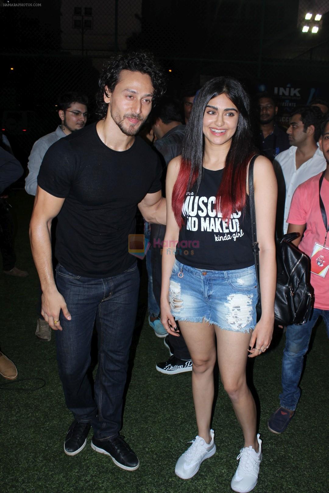 Tiger Shroff, Adah Sharma at the Launch Of The Second Edition Of Super Soccer Tournament on 28th May 2017