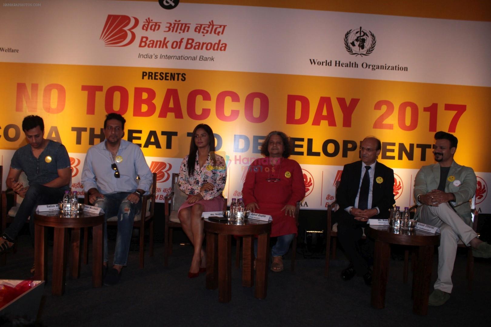 Vivek Oberoi, Neetu Chandra at the Press Conference To Say No To Tobacco & Yes To Life on 30th May 2017