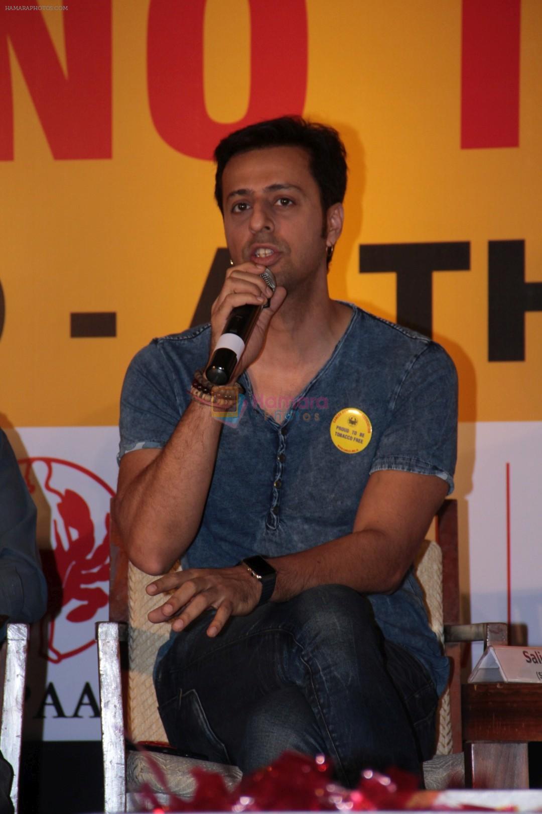 Salim Merchant at the Press Conference To Say No To Tobacco & Yes To Life on 30th May 2017