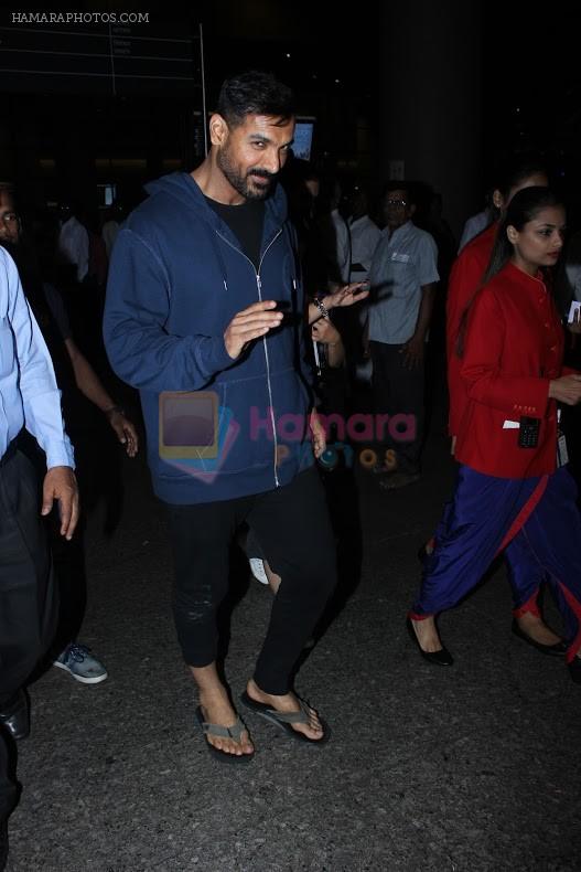 John Abraham Spotted At International Airport on 2nd June 2017
