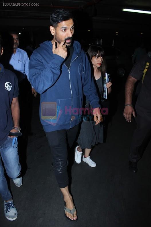 John Abraham Spotted At International Airport on 2nd June 2017