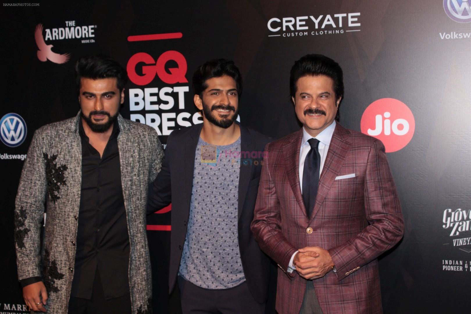 Arjun Kapoor, Anil Kapoor, Harshvardhan Kapoor at Star Studded Red Carpet For GQ Best Dressed 2017 on 4th June 2017