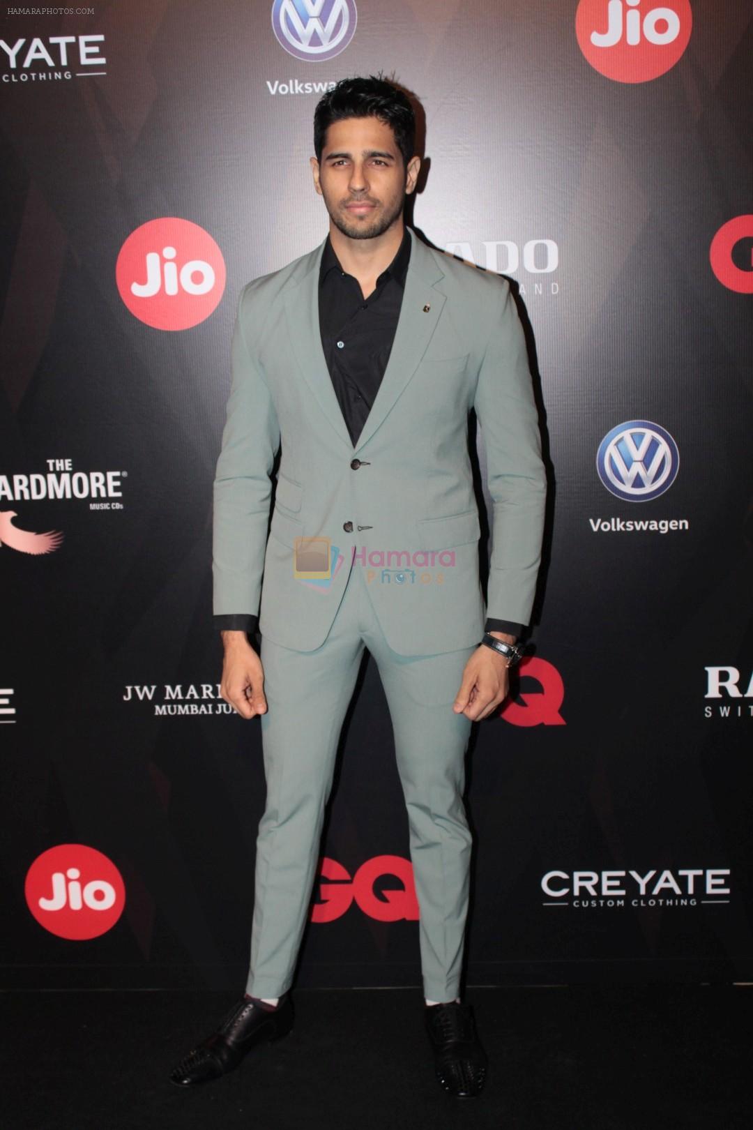 Sidharth Malhotra at Star Studded Red Carpet For GQ Best Dressed 2017 on 4th June 2017