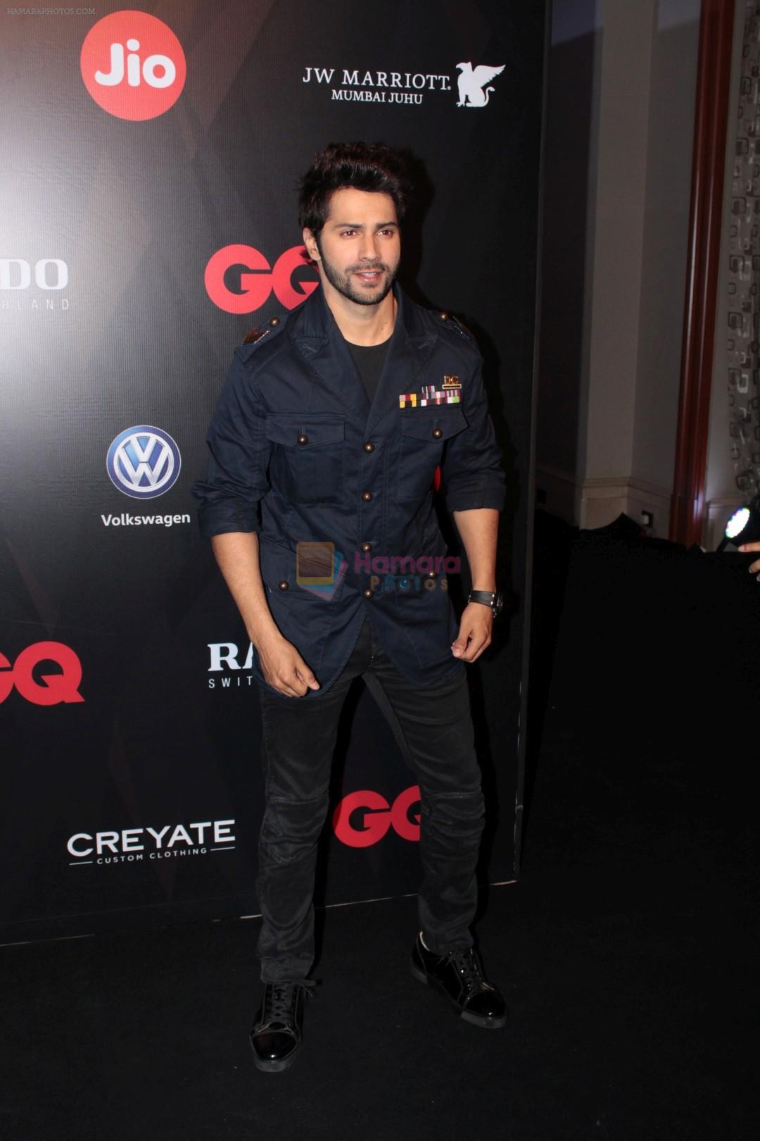 Varun Dhawan at Star Studded Red Carpet For GQ Best Dressed 2017 on 4th June 2017
