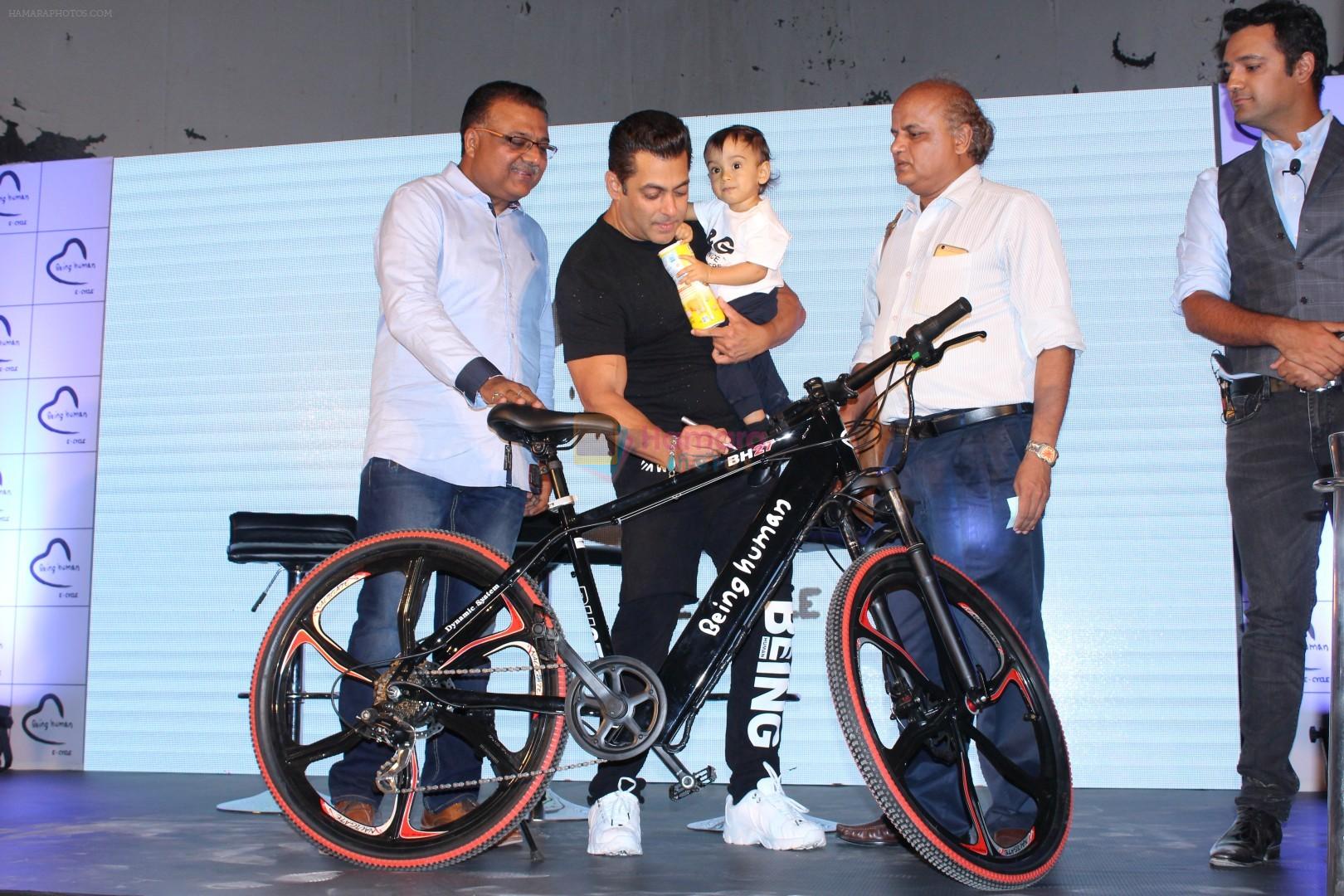 Salman Khan at the Launch Of Being Human Electric Cycles on 5th June 2017
