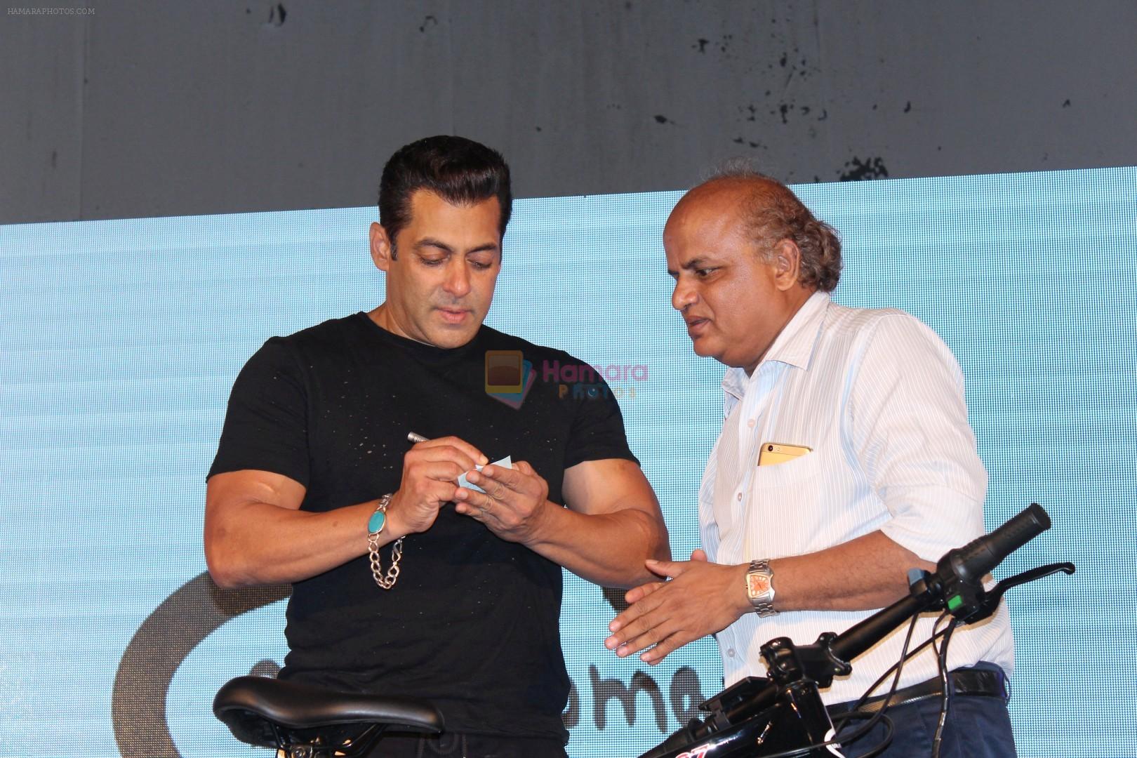 Salman Khan at the Launch Of Being Human Electric Cycles on 5th June 2017