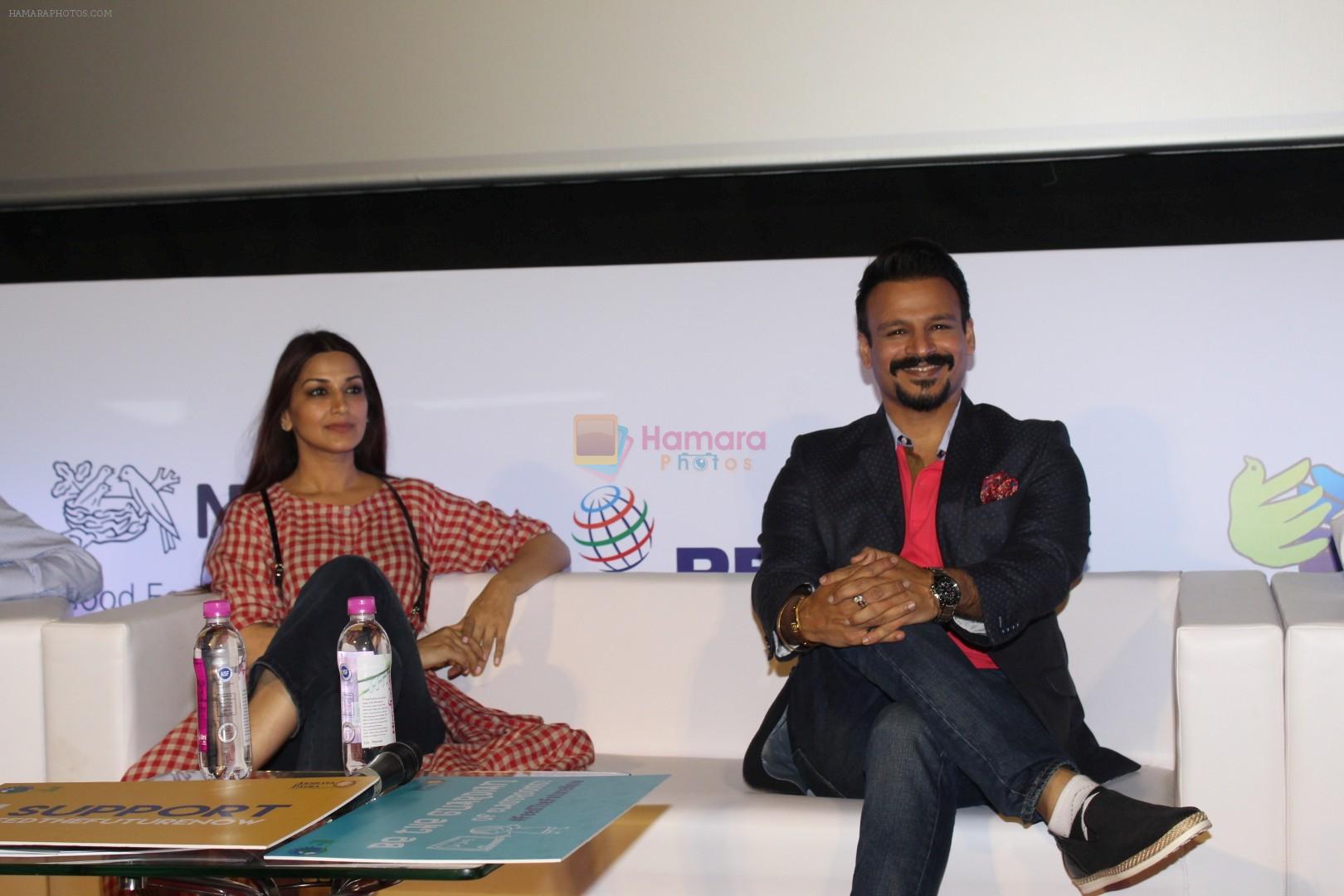 Vivek Oberoi, Sonali Bendre At Feed The Future Now, Campaign By Akshaya Patra Initiative Launch on 7th June 2017
