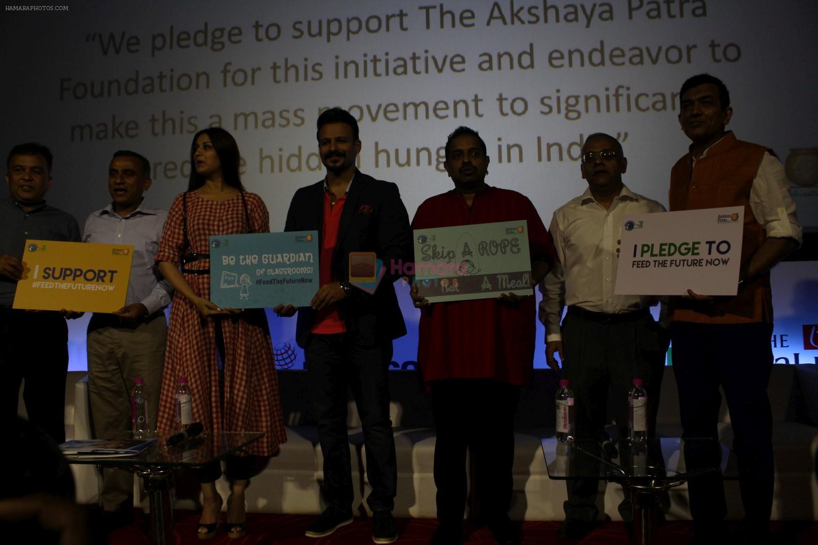 Vivek Oberoi, Sonali Bendre, Sanjeev Kapoor, Shankar Mahadevan At Feed The Future Now, Campaign By Akshaya Patra Initiative Launch on 7th June 2017