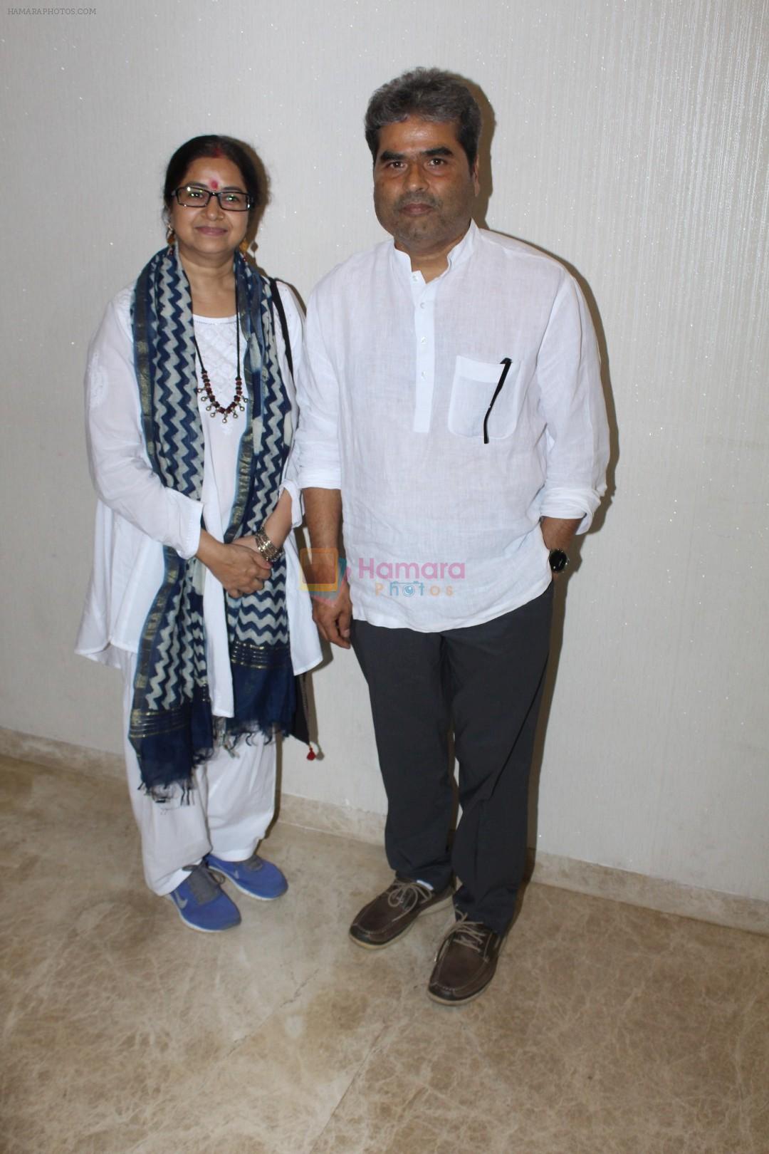 Vishal Bharadwaj, Rekha Bharadwaj At Special Screening Of Hindi Short Film Kajal on 6th June 2017