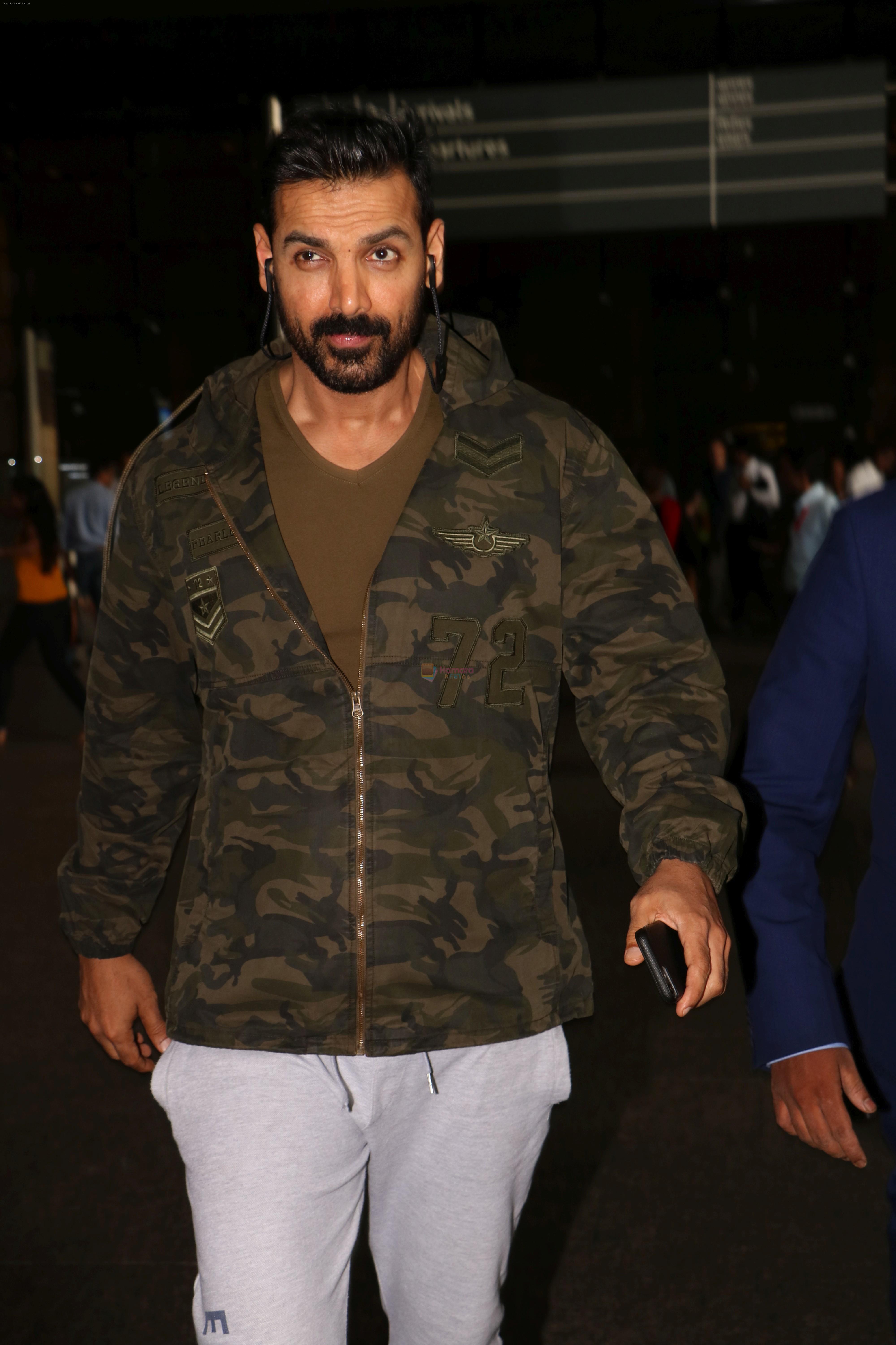 John Abraham Spotted At International Airport on 9th June 2017
