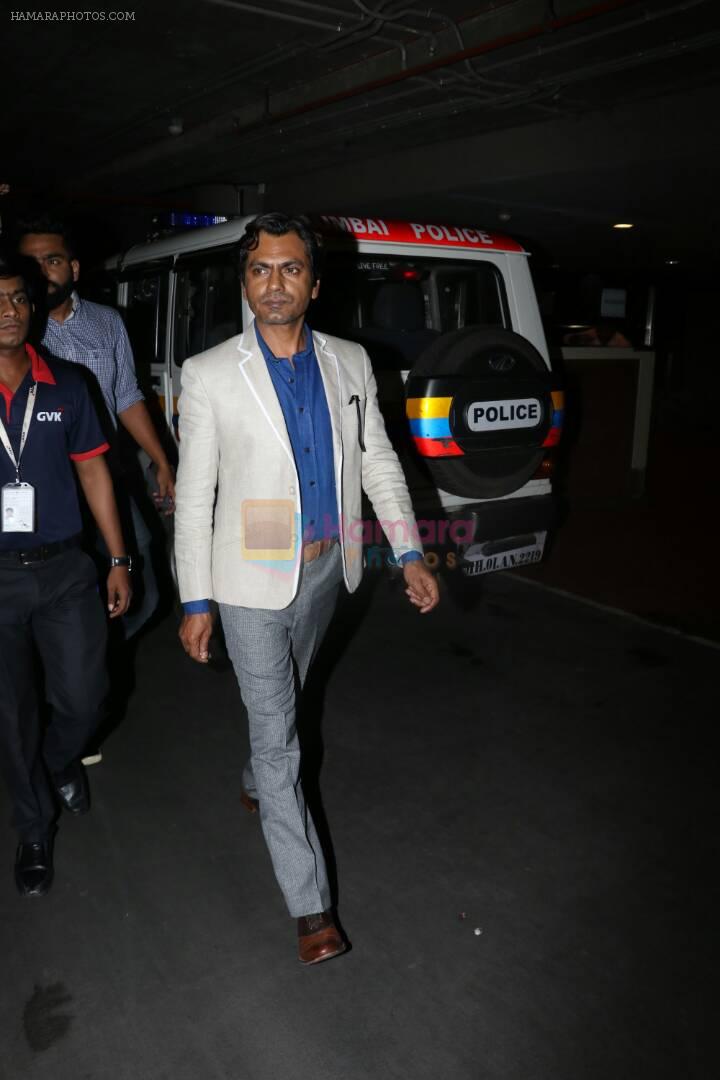 Nawazuddin Siddiqui at the airport on 10th June 2017