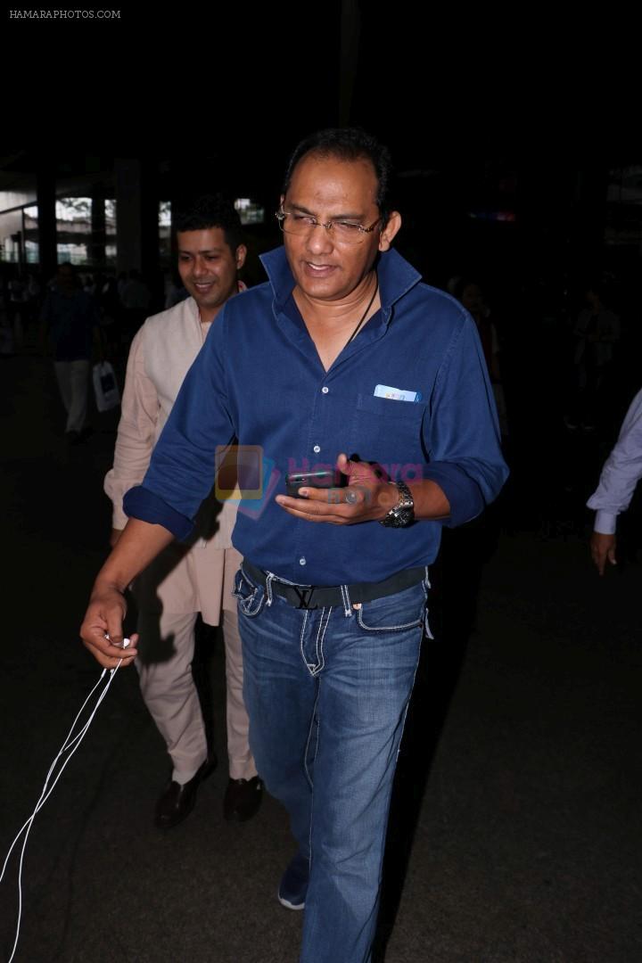 Mohammed Azharuddin Spotted At International Airport on 12th June 2017