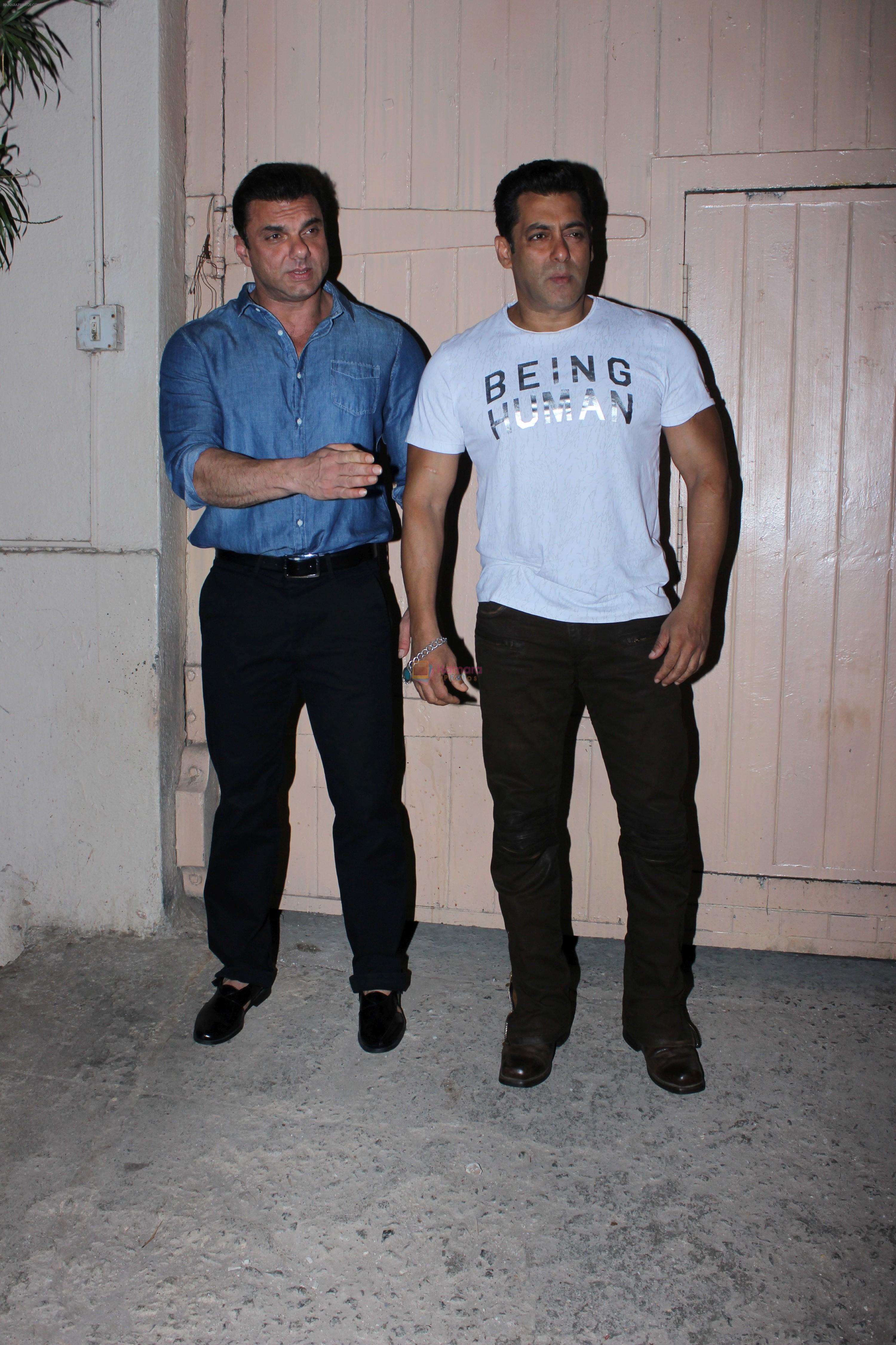 Salman Khan, Sohail Khan spotted at Mehboob on 13th June 2017