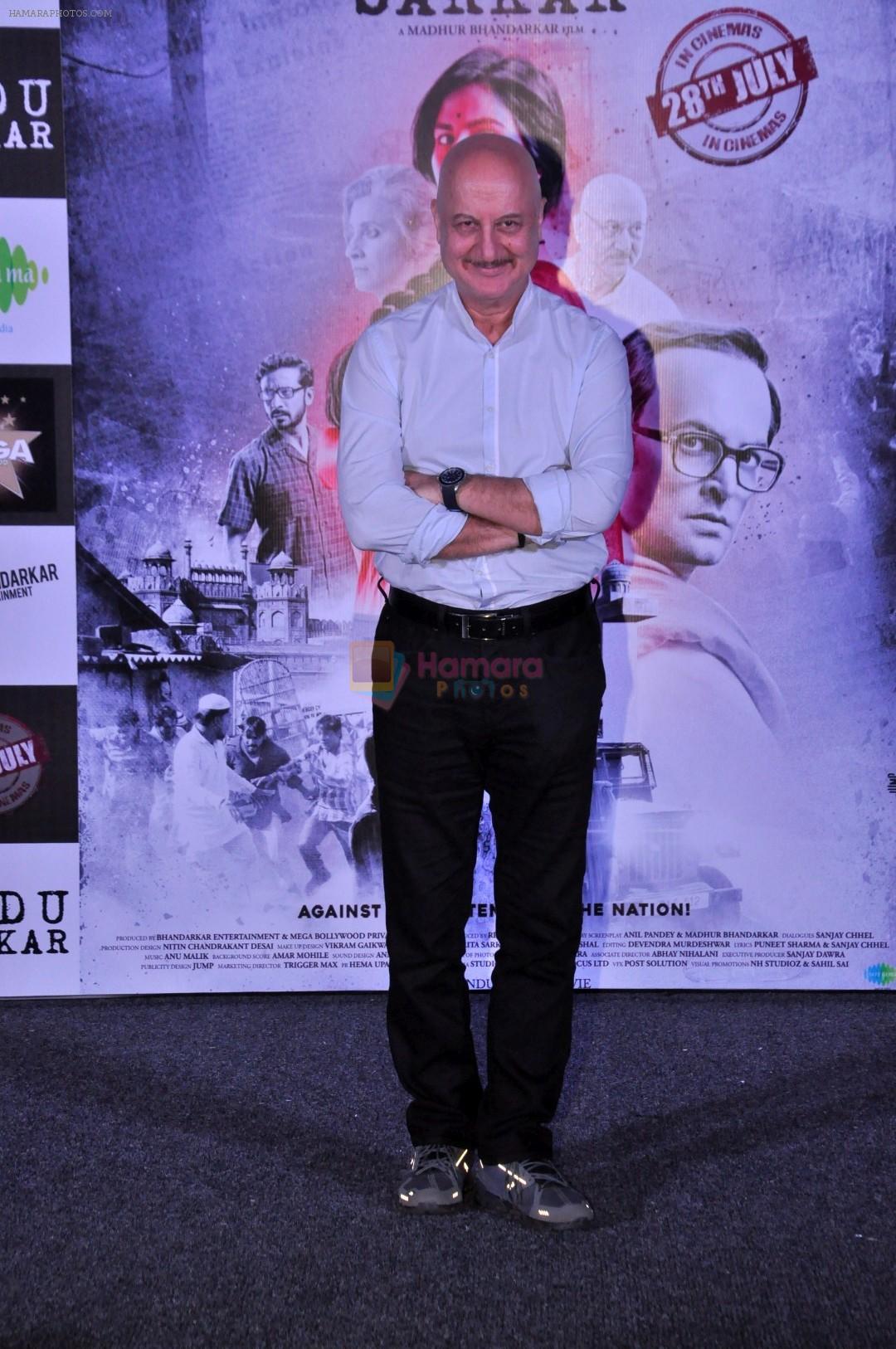 Anupam Kher at the Trailer Launch Of Film Indu Sarkar in Mumbai on 16th June 2017