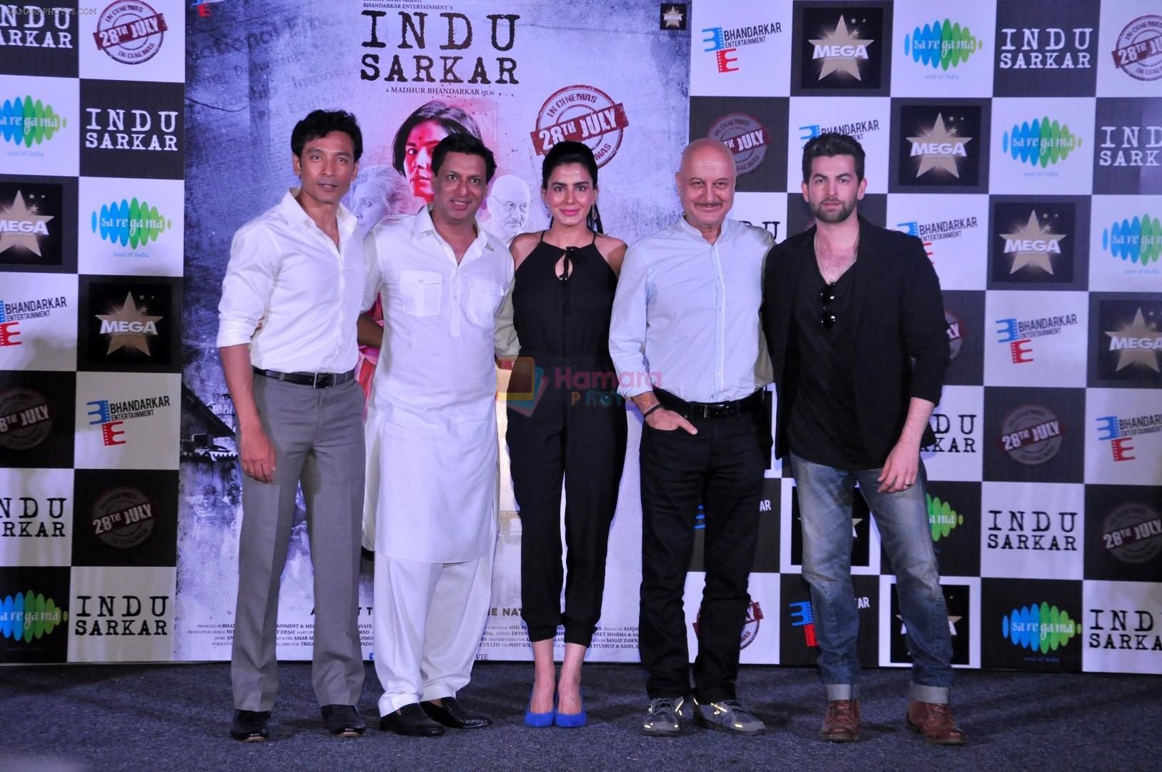 Kirti Kulhari, Neil Nitin Mukesh, Anupam Kher, Madhur Bhandarkar, Tota Roy Chowdhury at the Trailer Launch Of Film Indu Sarkar in Mumbai on 16th June 2017