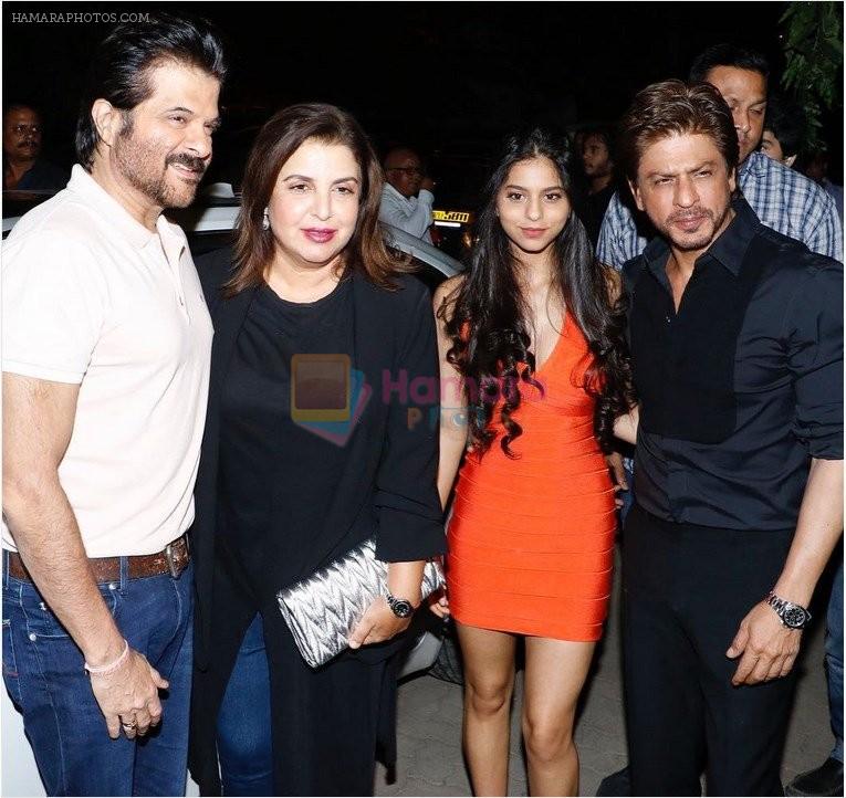 Anil Kapoor, Farah Khan, Suhana Khan, Shahrukh Khan at the Grand Opening Party Of Arth Restaurant on 18th June 2017
