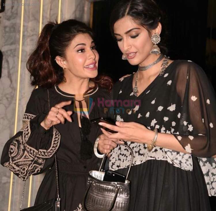 Jacqueline Fernandez, Sonam Kapoor at the Grand Opening Party Of Arth Restaurant on 18th June 2017
