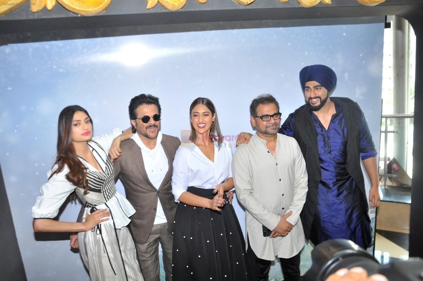 Arjun Kapoor, Athiya Shetty, Ileana D'Cruz, Anil Kapoor, Anees Bazmee at Trailer Launch Of Film Mubarakan on 20th June 2017