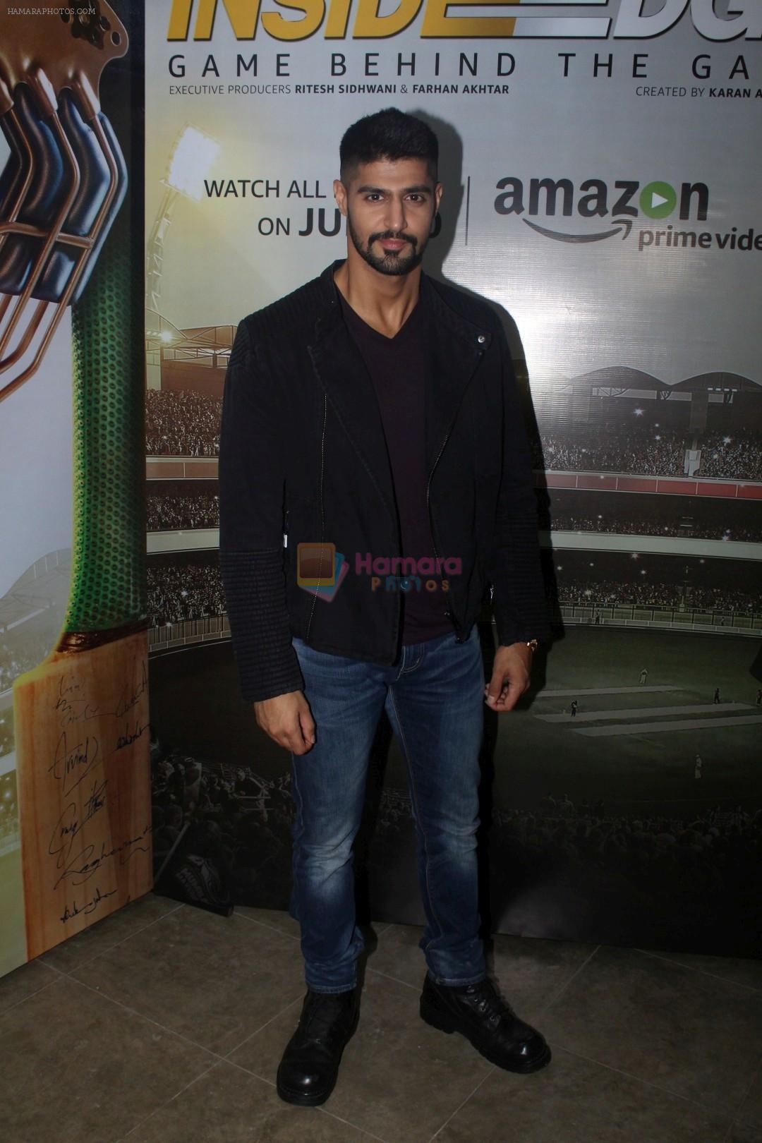 Tanuj Virwani at the promotion of Inside Edge on 4th July 2017