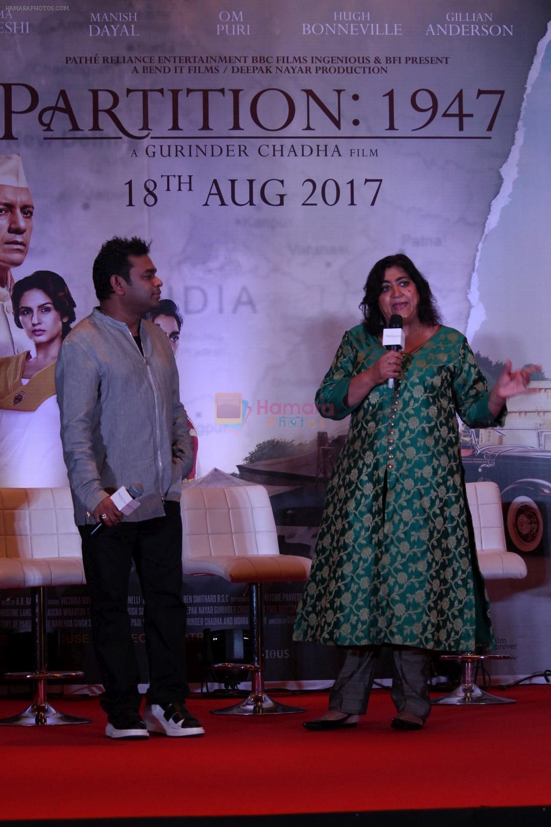 A. R. Rahman, Gurinder Chadha At Music Launch Of Film Partition 1947 on 4th July 2017