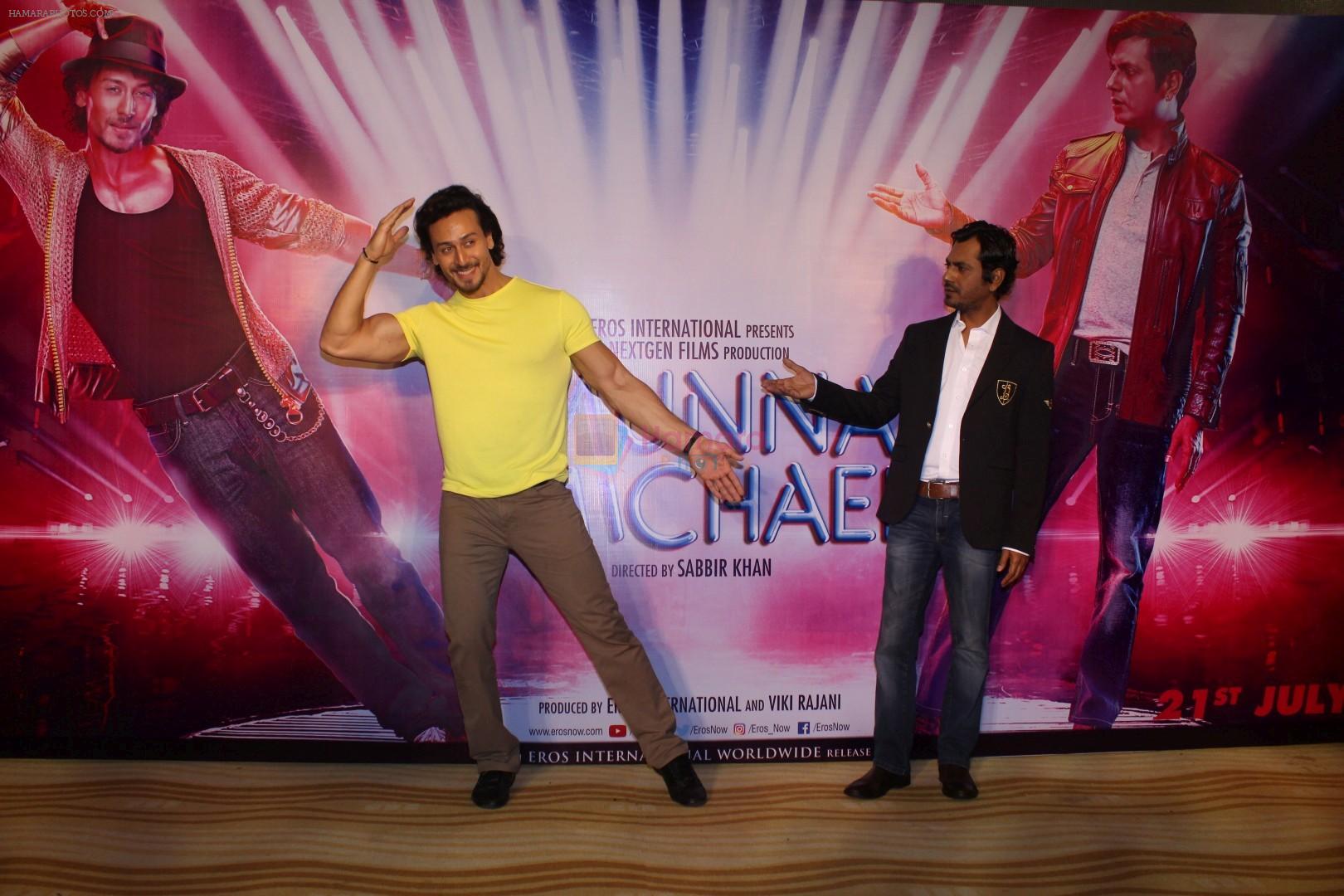 Tiger Shroff, Nawazuddin Siddiqui at the Song Launch Swag For Film Munna Michael on 5th July 2017