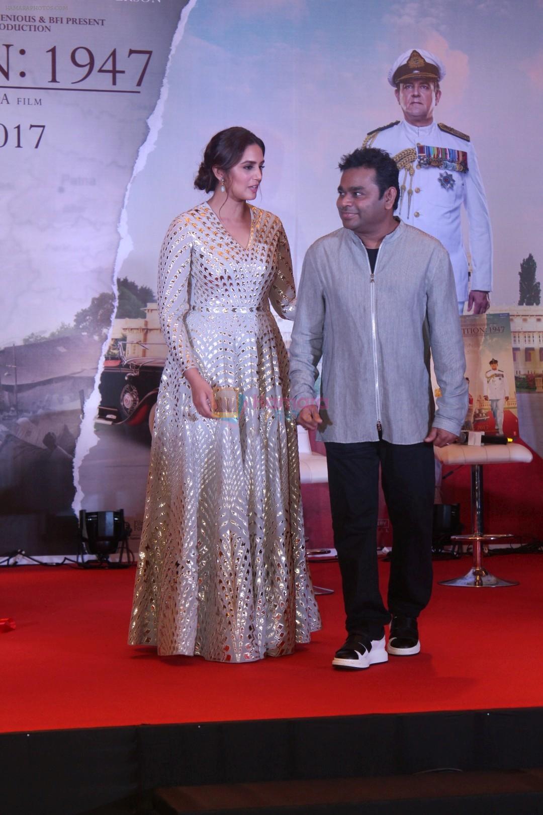 A. R. Rahman & Huma Qureshi At Music Launch Of Film Partition 1947 on 4th July 2017