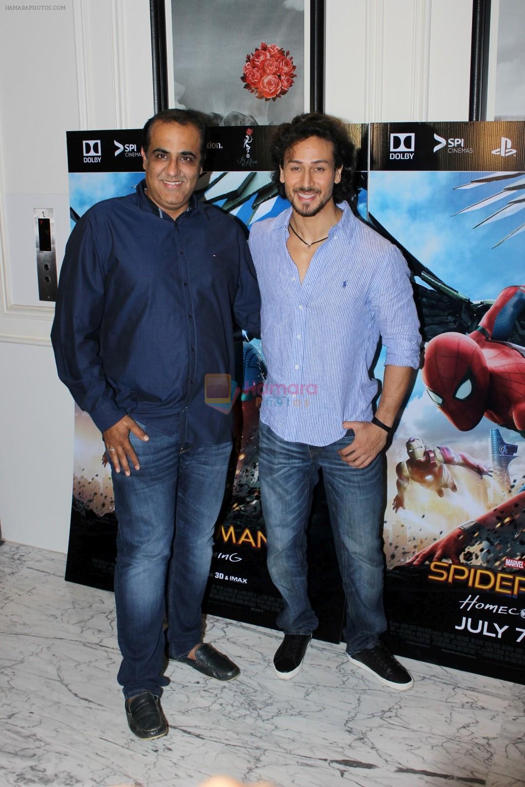 Tiger Shroff at the Special Screening Of Film Spider Man Homecoming in Bandra on 4th July 2017
